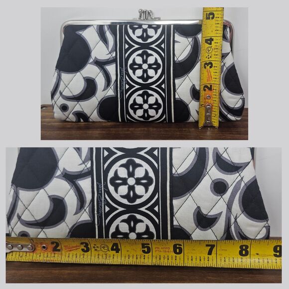 Vera Bradley Night & Day Quilted Retired Wallet Clutch Double Kisslock New 8.5x5 - Picture 11 of 11